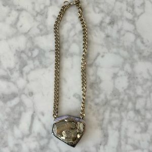 Adina Mills Pyrite Cluster Necklace